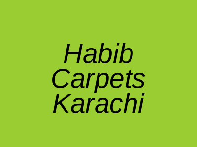 Habib Rehman Carpets Hasan Center Karachi