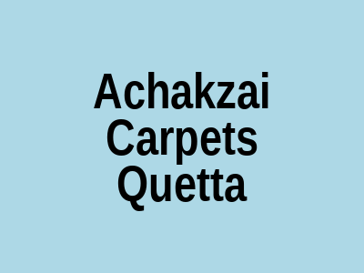 Achakzai Carpets Kudiad Complex Quetta